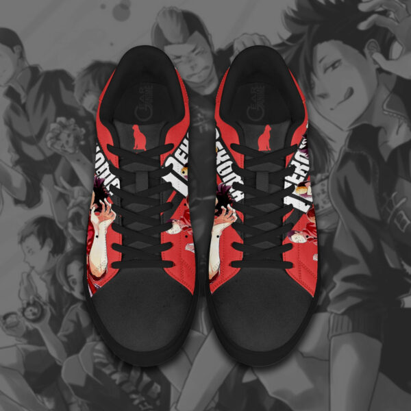 Haikyu Nekoma Skate Shoes Black Haikyu!! Custom Anime Sneakers 4