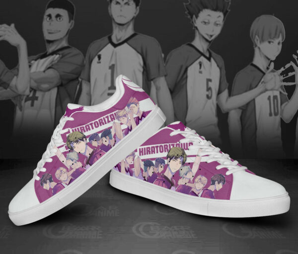 Haikyu Shiratorizawa Skate Shoes Black Haikyu!! Custom Anime Sneakers 2