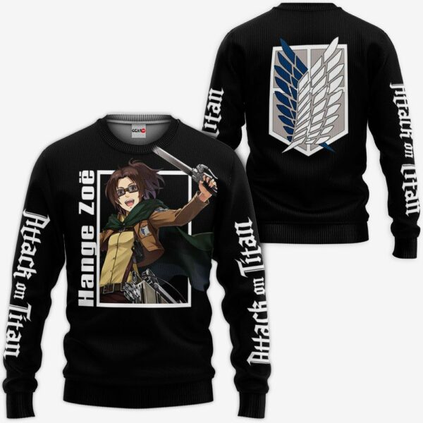 Hange Zoe Hoodie Attack On Titan Anime Shirts Jacket 2