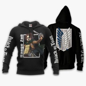 Hange Zoe Hoodie Attack On Titan Anime Shirts Jacket 8