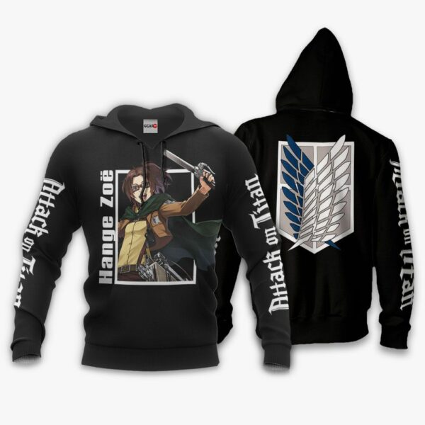 Hange Zoe Hoodie Attack On Titan Anime Shirts Jacket 3