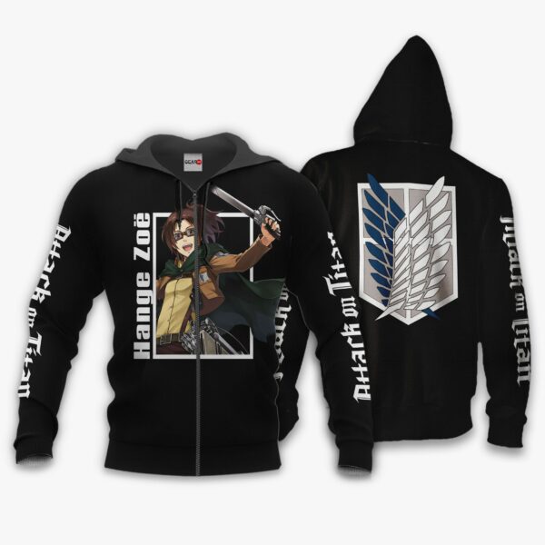 Hange Zoe Hoodie Attack On Titan Anime Shirts Jacket 1