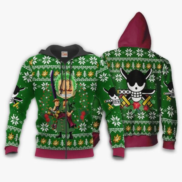 Happy Zoro Ugly Christmas Sweater One Piece Anime Xmas 2