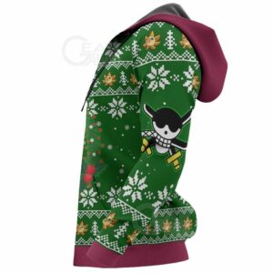 Happy Zoro Ugly Christmas Sweater One Piece Anime Xmas 9