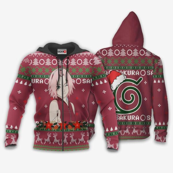 Haruno Sakura Ugly Christmas Sweater Custom Naruto Anime XS12 2