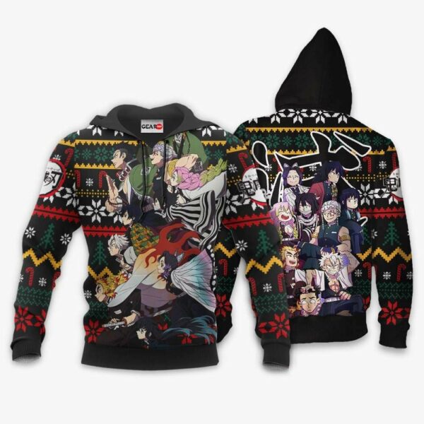 Hashira Team Ugly Christmas Sweater Custom Anime Kimetsu XS12 3