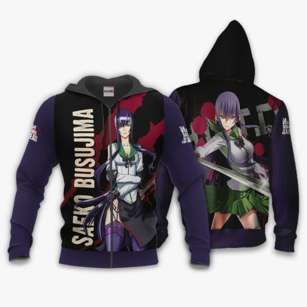 Highschool Of Dead Hoodie Saeko Busujima Anime Jacket 1