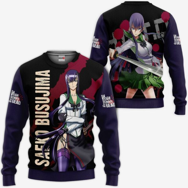 Highschool Of Dead Hoodie Saeko Busujima Anime Jacket 2