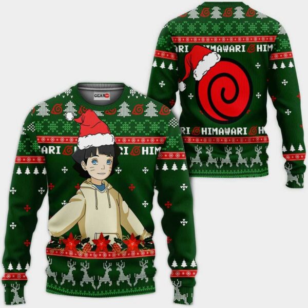Himawari Uzumaki Ugly Christmas Sweater Custom BRT Anime XS12 1