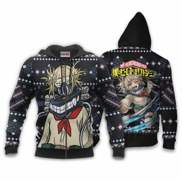 Himiko Toga Ugly Christmas Sweater Custom Anime My Hero Academia XS12 2