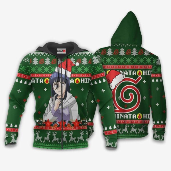 Hinata Hyuga Ugly Christmas Sweater Custom Naruto Anime XS12 2