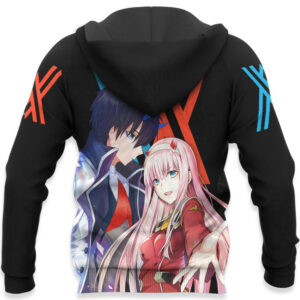 Hiro and Zero Two Hoodie Custom Darling In The Franxx Anime Merch Clothes 10