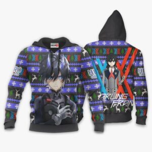 Hiro Code 016 Ugly Christmas Sweater Custom Anime Darling In The Franxx XS12 7