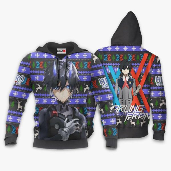 Hiro Code 016 Ugly Christmas Sweater Custom Anime Darling In The Franxx XS12 3