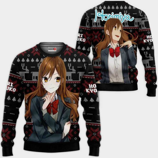 Hori Kyouko Ugly Christmas Sweater Custom Anime Horimiya XS12 1