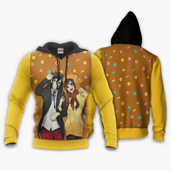 Horimiya Miyamura and Hori Hoodie Shirt Anime Zip Jacket Valentine Gift Idea 3