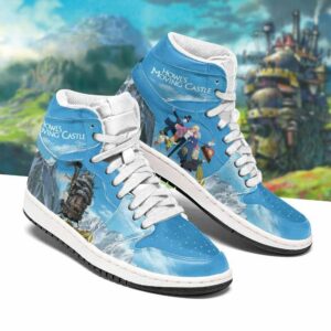 Howl’s Moving Castle Shoes Custom Anime Leather Sneakers 5