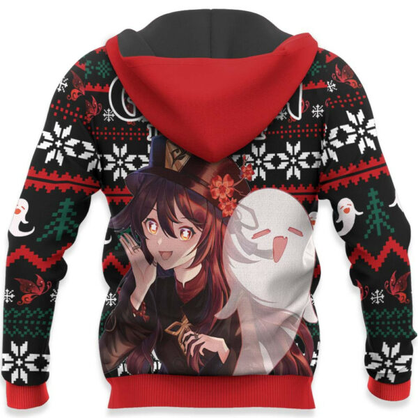 Hu Tao Ugly Christmas Sweater Custom Anime Genshin Impact XS12 4