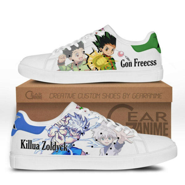 Hunter X Hunter Gon and Killua Skate Shoes Custom Anime Sneakers 1