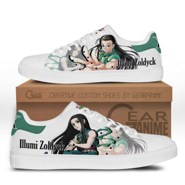 Hunter X Hunter Illumi Zoldyck Skate Shoes Custom Anime Sneakers 1