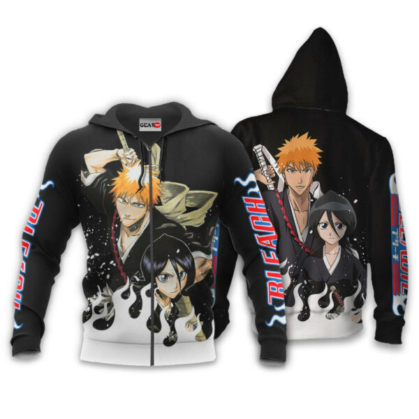 Ichigo and Rukia Hoodie Custom BL Anime Merch Clothes Valentine's Gifts 1