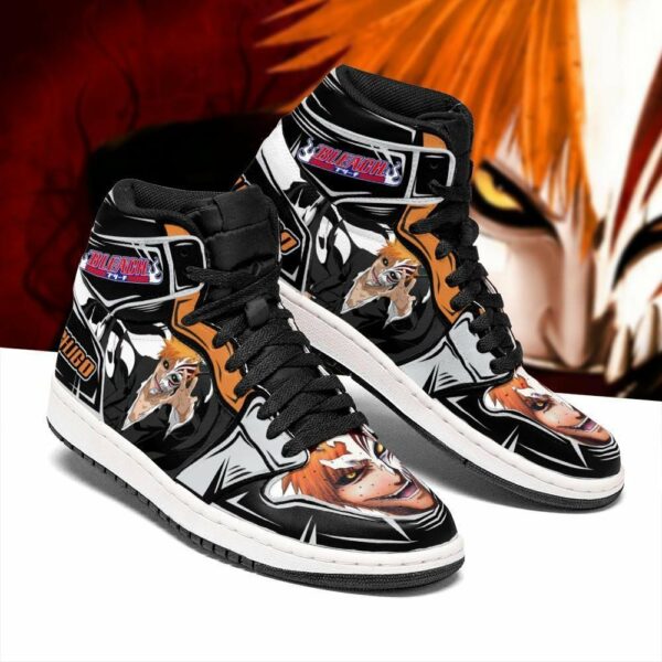 Ichigo Half Hollow Shoes Bleach Anime Sneakers Fan Gift Idea MN05 2