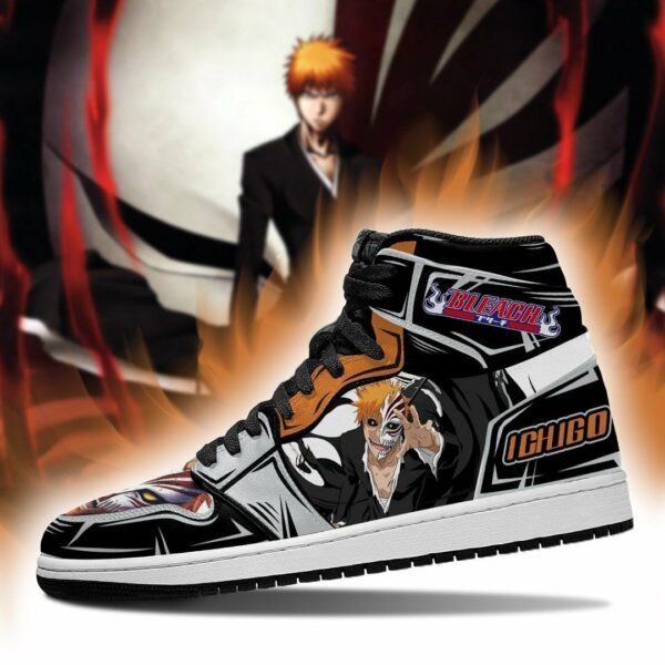 Ichigo Half Hollow Shoes Bleach Anime Sneakers Fan Gift Idea MN05 3
