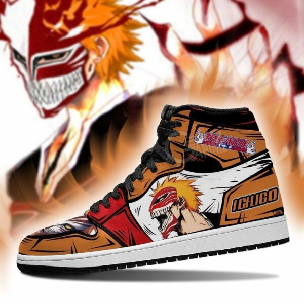 Ichigo Hollow Shoes Bleach Anime Sneakers Fan Gift Idea MN05 3