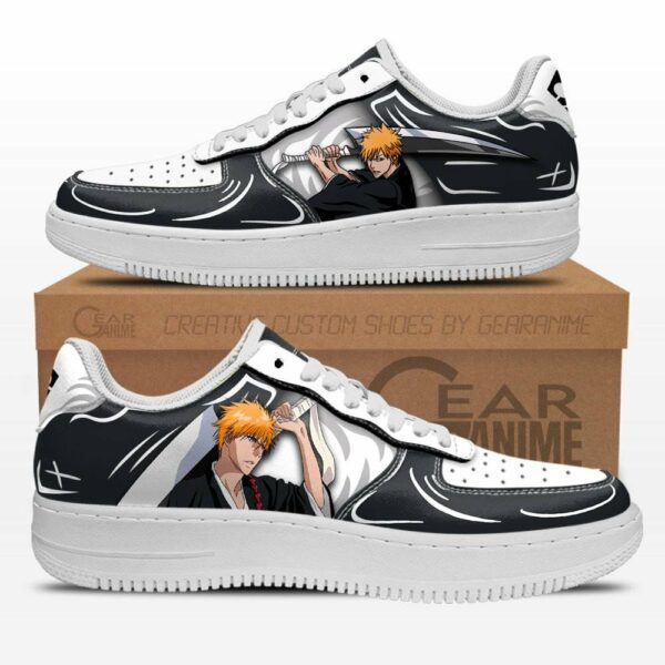 Ichigo Kurosaki Air Shoes Custom Anime Bleach Sneakers 1