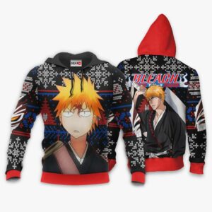 Ichigo Kurosaki Ugly Christmas Sweater Custom Anime BL XS12 7