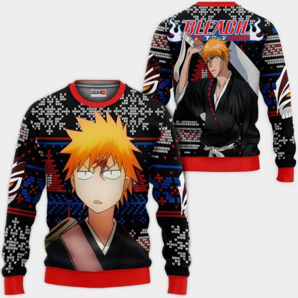 Ichigo Kurosaki Ugly Christmas Sweater Custom Anime BL XS12 1