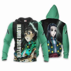 Illumi Zoldyck Hoodie Custom HxH Anime Jacket Shirt 8