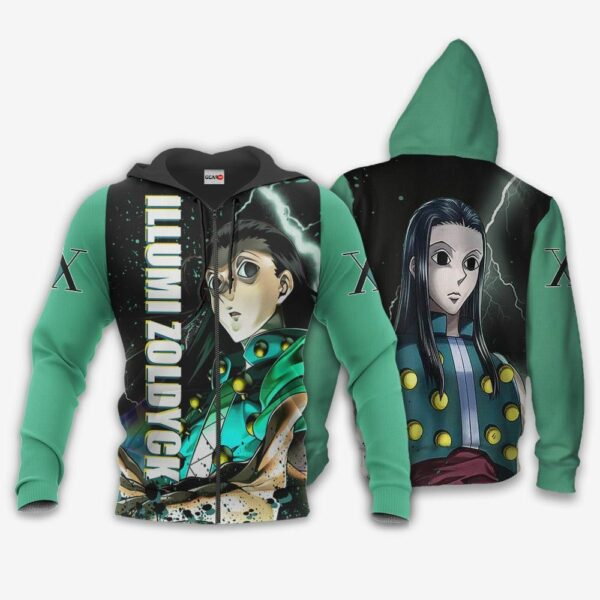 Illumi Zoldyck Hoodie Custom HxH Anime Jacket Shirt 1