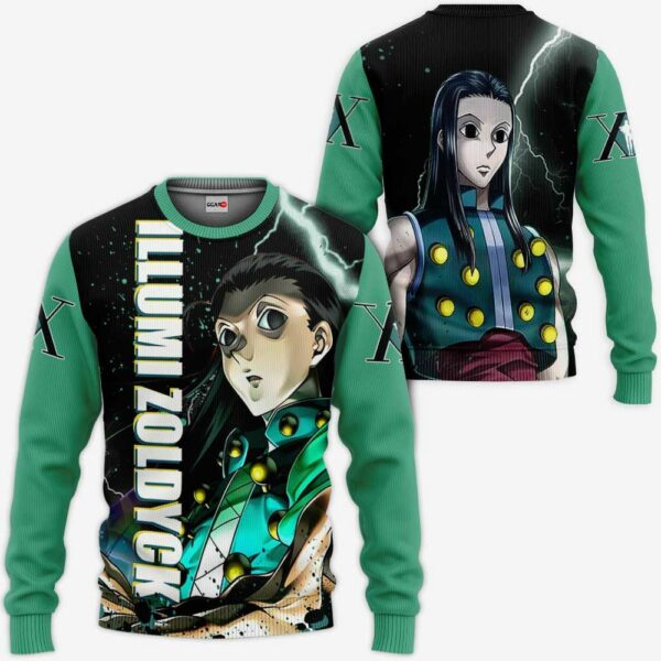 Illumi Zoldyck Hoodie Custom HxH Anime Jacket Shirt 2