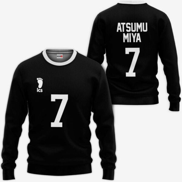 Inarizaki Atsumu Miya Hoodie Uniform Number 7 Haikyuu Anime Shirts 2