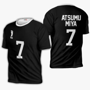 Inarizaki Atsumu Miya Hoodie Uniform Number 7 Haikyuu Anime Shirts 9