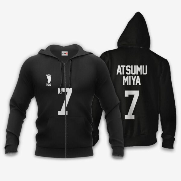 Inarizaki Atsumu Miya Hoodie Uniform Number 7 Haikyuu Anime Shirts 1