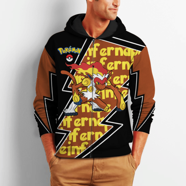 Infernape Zip Hoodie Pokemon Shirt SD12 2