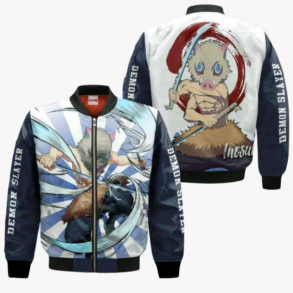 Inosuke Hashibira Hoodie Kimetsu Anime Merch Clothes 4