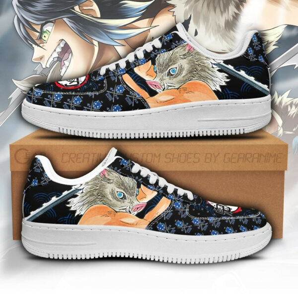 Inosuke Shoes Custom Demon Slayer Anime Sneakers Fan PT05 1