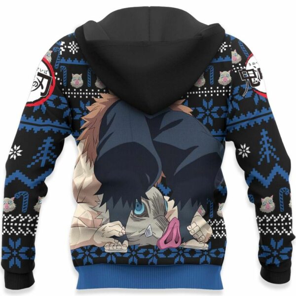 Inosuke Ugly Christmas Sweater Custom Anime Kimetsu XS12 4