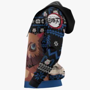 Inosuke Ugly Christmas Sweater Custom Anime Kimetsu XS12 9