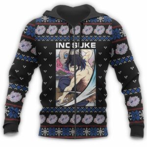 Inosuke Ugly Christmas Sweater Kimetsu Anime Xmas Gift Custom Clothes 13