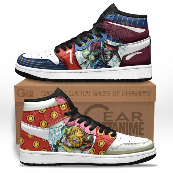 Inuarashi and Nekomamushi Shoes Custom One Piece Anime Sneakers 1