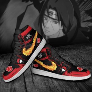 Itachi Shoes Fireball No Jutsu! Custom Akatsuki Anime Sneakers 8