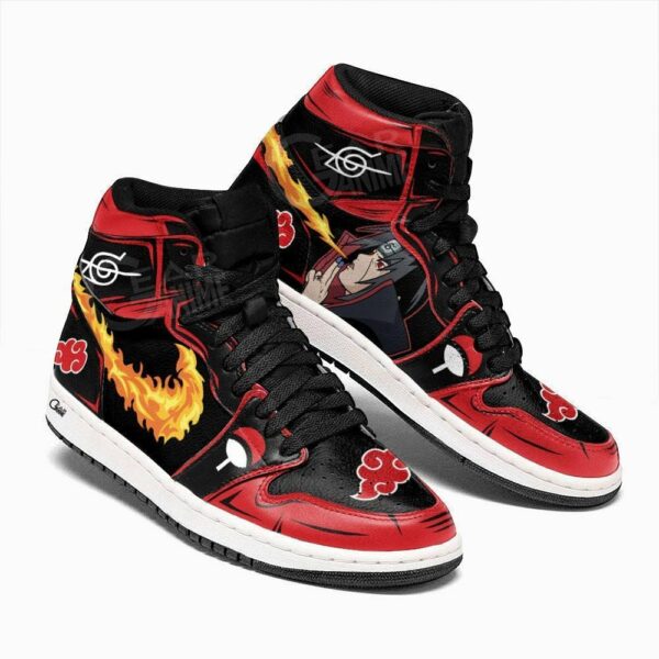 Itachi Shoes Fireball No Jutsu! Custom Akatsuki Anime Sneakers 1