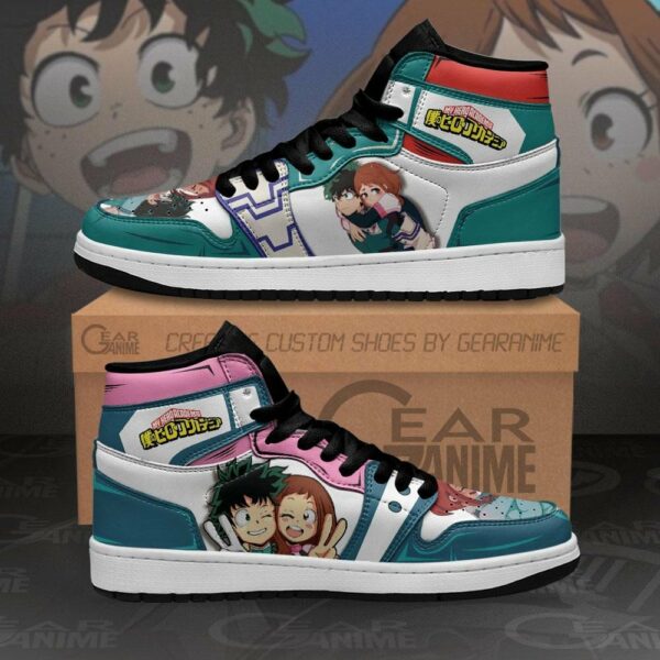 Izuku and Uraraka Shoes My Hero Academia Anime Sneakers 1