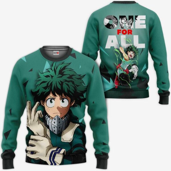 Izuku Midoriya Hoodie One For All My Hero Academia Anime Shirt 2