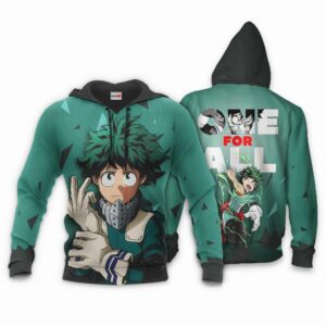 Izuku Midoriya Hoodie One For All My Hero Academia Anime Shirt 8