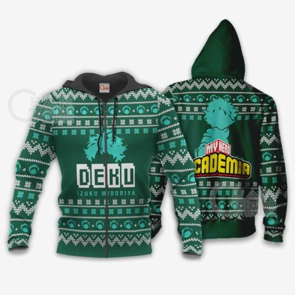 Izuku Midoriya Ugly Christmas Sweater Deku My Hero Academia Xmas Shirt 2